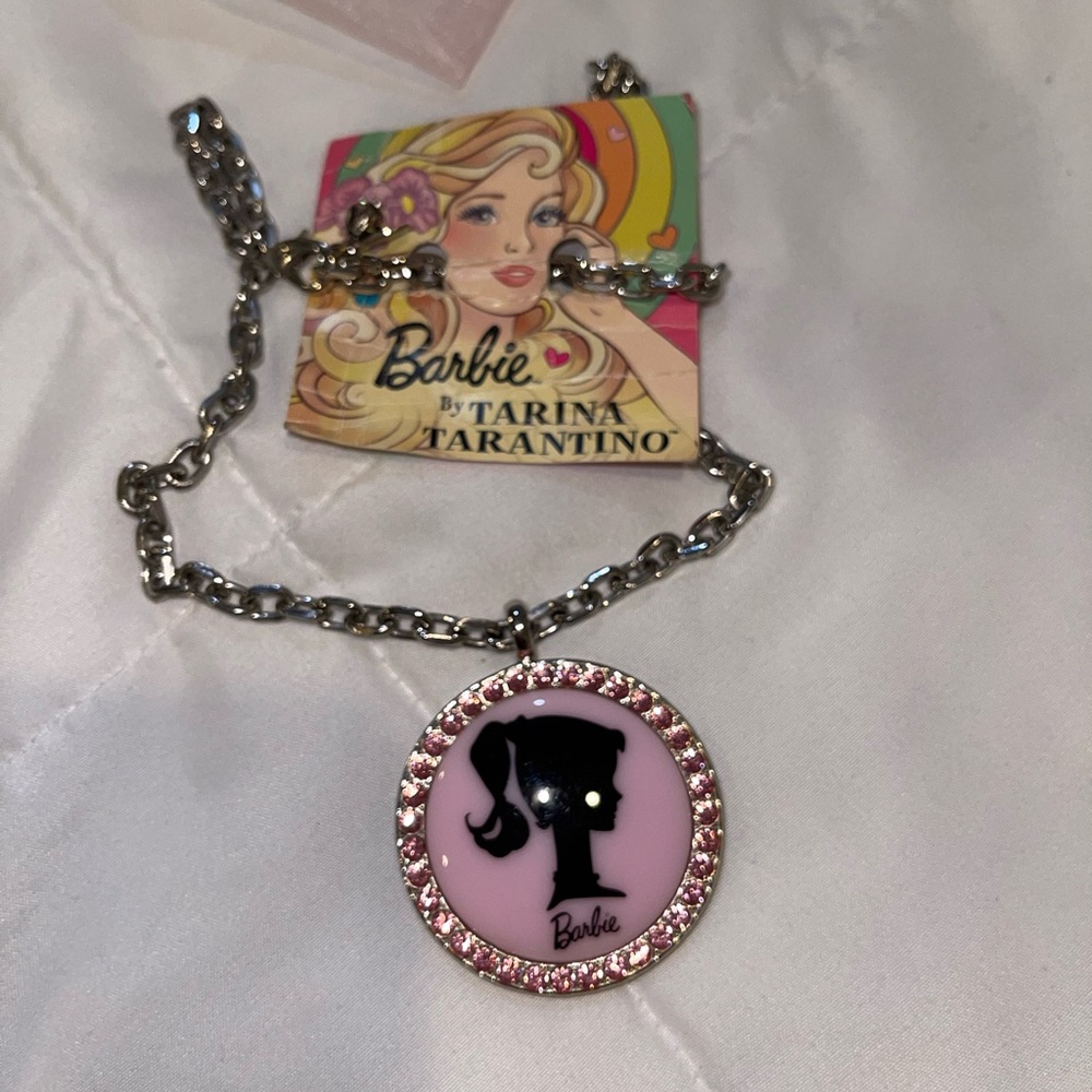 TT Barbie necklace pendant pink
